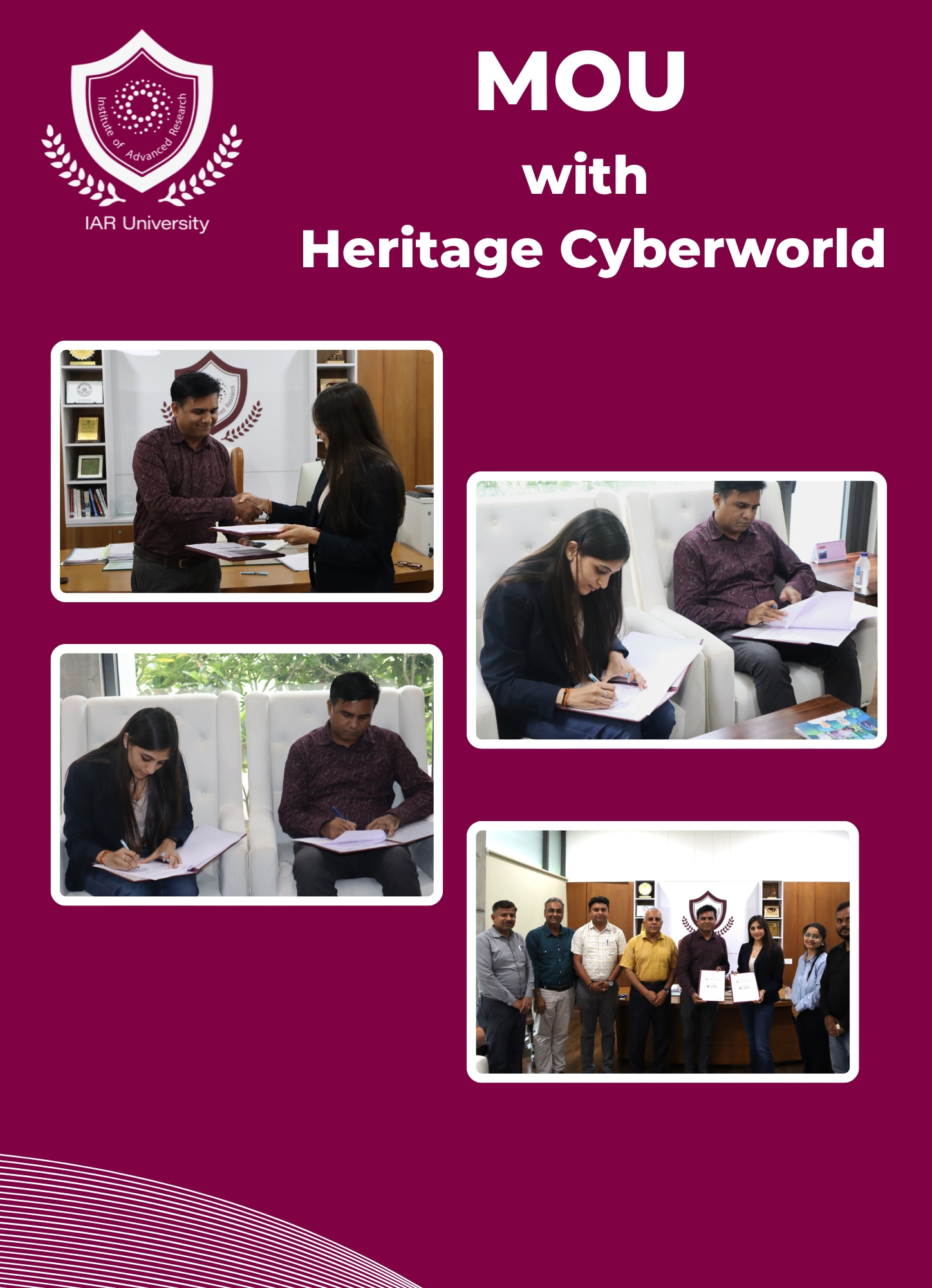 Strengthening Cybersecurity Education : MoU with Heritage Cyberworld Pvt. Ltd